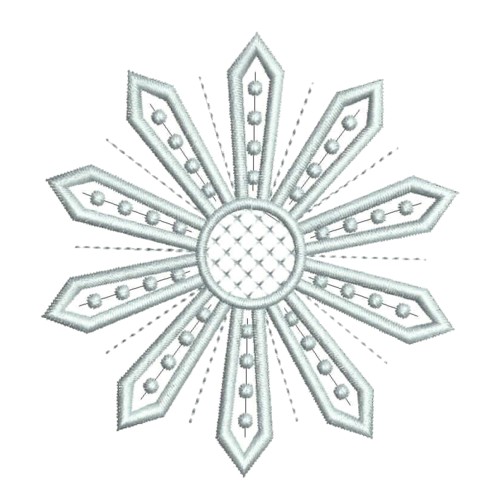 snowflake machine embroidery design needle passion embroidery npe